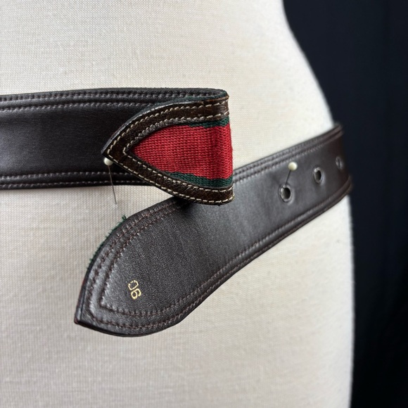 Vintage Gucci canvas and leather belt - Picture 7 of 10